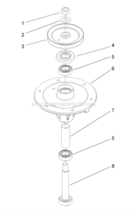 Part Location Diagram of 106-0873 Toro Shield-Bearing