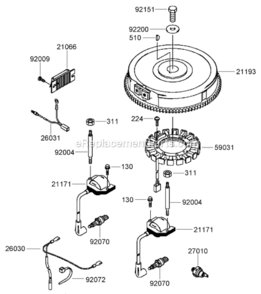 Part Location Diagram of 214B0510 Lawn Boy Screw-Pan 5X10