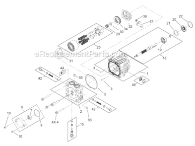 Part Location Diagram of 106-8751 Toro HOUSING KIT