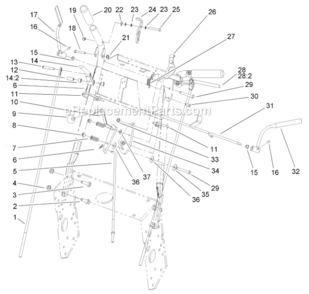 Part Location Diagram of 104-9838 Toro GRIP-FOAM