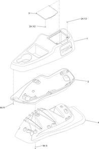 Lh Console Assembly No. 115-7401 Diagram and Parts List for 72928 400000000 - 412799999 Toro Lawn Tractor