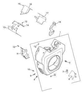 Exhaust Diagram and Parts List for 74182 (890001-890183)(1998) Toro Lawn Tractor