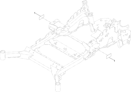 Frame Decal Assembly Diagram and Parts List for 74090 410000000 - 412999999 Toro Lawn Tractor
