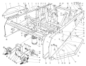 Frame & Jackshaft Assembly Diagram and Parts List for 30610 390001-399999 - 1993 Toro Lawn Tractor