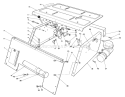 Seat Support Assembly Diagram and Parts List for 30610 390001-399999 - 1993 Toro Lawn Tractor