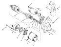 Starter Diagram and Parts List for 30610 390001-399999 - 1993 Toro Lawn Tractor