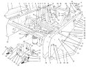 Frame & Jackshaft Assembly Diagram and Parts List for 30610 490001-499999 - 1994 Toro Lawn Tractor
