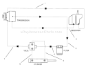 Hydraulic Schematic Diagram and Parts List for 30610 490001-499999 - 1994 Toro Lawn Tractor