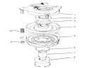 Clutch Assembly No. 54-0220 Diagram and Parts List for 30610 490001-499999 - 1994 Toro Lawn Tractor