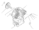 Crankcase Diagram and Parts List for 30610 490001-499999 - 1994 Toro Lawn Tractor