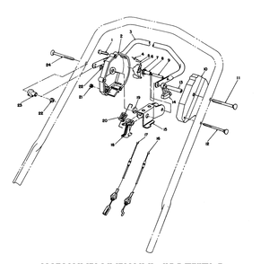 Traction Control Assembly Diagram and Parts List for 26622 0000001 - 0003100 Toro Lawn Mower
