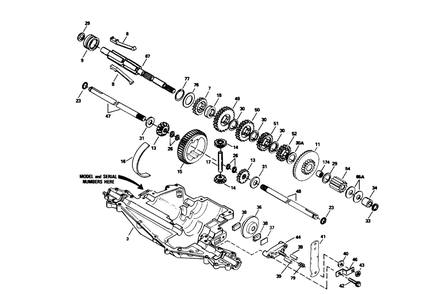 Peerless Transaxle Model No. 915-020 (Cont.) Diagram and Parts List for 71205 59000001 - 59999999 Toro Lawn Tractor