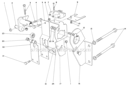 Part Location Diagram of 3217-16 Toro Nut-Hex.