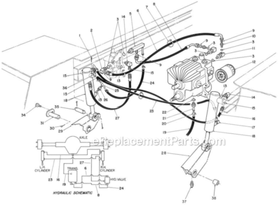Part Location Diagram of 340-125 Toro Fitting-Tee, Adjustment