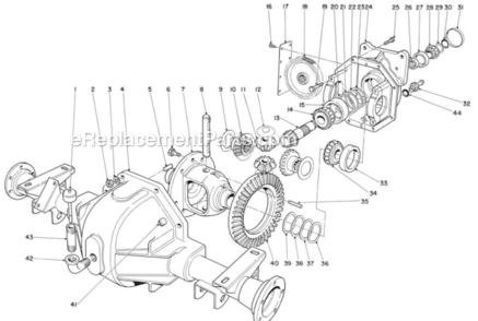 Part Location Diagram of 21-8100 Toro Shim-Diff. Adjust. .005