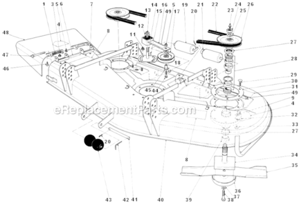 Page AJ Diagram and Parts List for 30798 2000001-2999999 Toro Lawn Mower