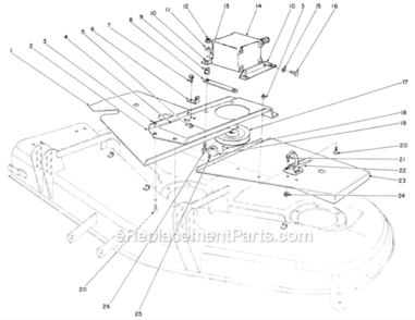 Part Location Diagram of 93-6697 Lawn Boy Knob-Throttle