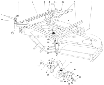 Page AQ Diagram and Parts List for 30798 2000001-2999999 Toro Lawn Mower