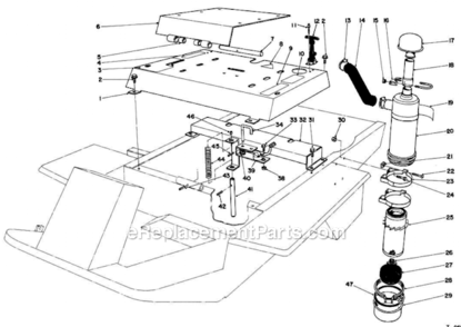Part Location Diagram of 59-9740 Toro Latch Assembly
