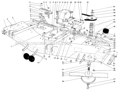 Page A\ Diagram and Parts List for 30798 2000001-2999999 Toro Lawn Mower