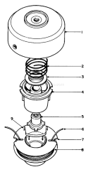 Page D Diagram and Parts List for 30910 0000001-0999999 - 1980 Toro Trimmer