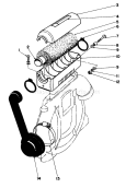 Heavy Duty Air Filter Model No. 30945 (optional) Diagram and Parts List for 30940 3000001-3999999 - 1983 Toro Leaf Blower / Vacuum