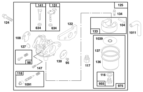 Engine Gts 150 (Model No. 20476 Only) Diagram and Parts List for 20476 6900001 - 6999999 Toro Lawn Mower