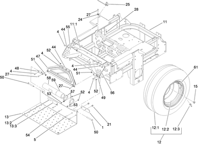 Part Location Diagram of 106-9989 Toro Decal-Warning