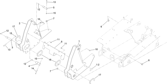 Front Tower Assembly Diagram and Parts List for 22328 408963400 - 409588175 Toro Lawn Tractor Accessories