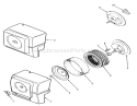 Air Intake Diagram and Parts List for 21-08K804 1988 Toro Lawn Tractor