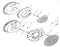 Flywheel Diagram and Parts List for 21-08K804 1988 Toro Lawn Tractor