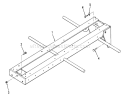 Frame Diagram and Parts List for 21-08K804 1988 Toro Lawn Tractor