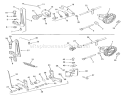 Governor Linkage Diagram and Parts List for 21-08K804 1988 Toro Lawn Tractor