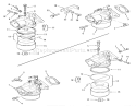 Carburetors Diagram and Parts List for 21-08K804 1988 Toro Lawn Tractor