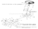 Front Axle And Steering Diagram and Parts List for 21-12K806 1989 Toro Lawn Tractor