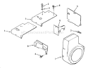 Kohler Baffles & Shrouds Diagram and Parts List for 21-12K806 1989 Toro Lawn Tractor