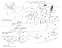 Manual Lift Linkage Diagram and Parts List for 21-12K806 1989 Toro Lawn Tractor