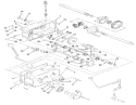 Mechanical Transmission 8-Speed Diagram and Parts List for 21-12K806 1989 Toro Lawn Tractor