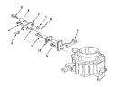 Onan Choke Linkage Diagram and Parts List for 21-12K806 1989 Toro Lawn Tractor