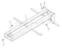 Frame Diagram and Parts List for 21-12K806 1989 Toro Lawn Tractor