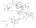 Electric Lift Linkage Diagram and Parts List for 21-08K802 1986 Toro Lawn Tractor