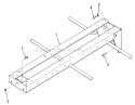 Frame Diagram and Parts List for 31-17KE01 1985 Toro Lawn Tractor