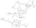 Hitches Diagram and Parts List for 31-17KE01 1985 Toro Lawn Tractor