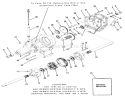 Transaxle-300/400 Series Diagram and Parts List for 31-17KE01 1985 Toro Lawn Tractor