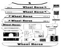 Decals Diagram and Parts List for 31-17KE01 1985 Toro Lawn Tractor
