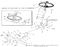 Front Axle And Steering Diagram and Parts List for 21-12KE01 1986 Toro Lawn Tractor
