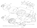 Wheels And Tires Diagram and Parts List for 21-12KE01 1986 Toro Lawn Tractor
