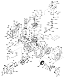 Engine Diagram and Parts List for 31302 2000001-2999999 - 1972 Toro Snow Blower