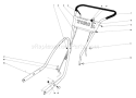Handle Assembly Diagram and Parts List for 31302 3000001-3999999 - 1973 Toro Snow Blower