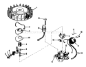 Magneto Diagram and Parts List for 31302 3000001-3999999 - 1973 Toro Snow Blower